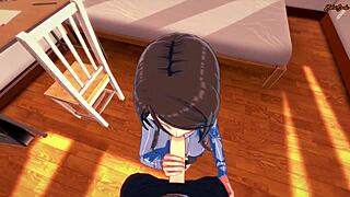 Mika Bends Over For POV Facial And Doggy Fuck!