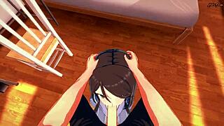 Mika Bends Over For POV Facial And Doggy Fuck!