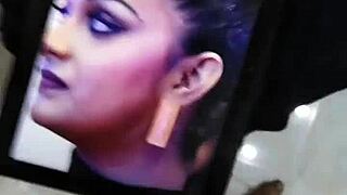 Keerthy Suresh Receives A Massive Cumload On Her Face In Rough Face Fucking