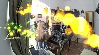 Party girls try on panties in the backroom