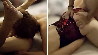 i'm the white slut in corset getting blowjob rimming anal doggystyle