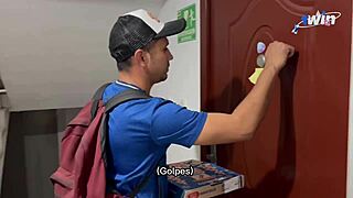 I Seduce the Pizza Delivery Man and Fuck Him Till I Get All His Cum! 🍕