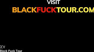 amateur african babe engages in interracial encounter