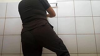 Mother-In-Law Nurse Latina Fucks Patient in Hospital Bathroom Then at Home