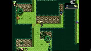 Yuka in scattered shard of the yokai hentai game episode 3 with tailor and huge boobs