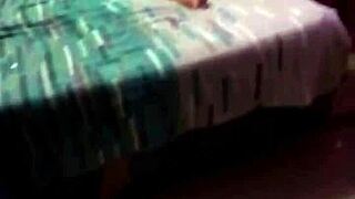 step son catches step mom in the act and takes her to the toilet for a wild ride