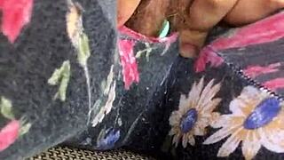 She teases her tight pussy, getting it soaked for a wild squirt