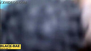 latina takes big black cock doggy, creampied at home