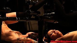 lezdom mistress dominates submissive slut roughly