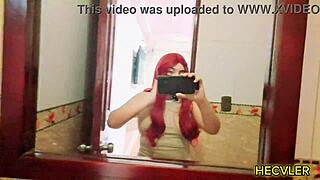 modelando para mi amigo y nos calentamos