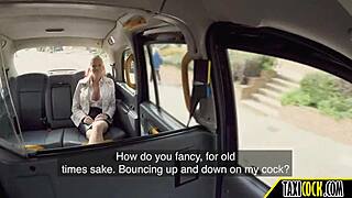 blonde mom with perfect tits in car