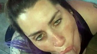 my girlfriend loves sucking my cock deep and swallowing cum