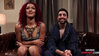 Black Redhead Cucking Pathetic Boyfriend Then Spits Cum