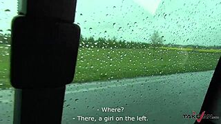 Wow! Cool Brunette Joins Horny Stranger in Van for Wild Ride