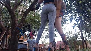 Teen bent over for intense interracial doggystyle, getting her tight ass pounded hard.