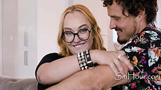 Emma Magnolia, Glasses-Wearing Ginger Pawg, Cums Multiple Times In Doggystyle