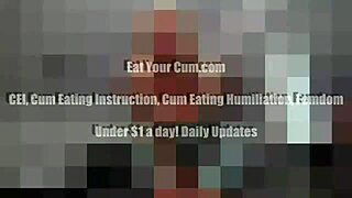 lick up every drop of yer own cum, ok?