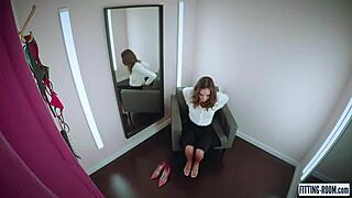 Katya Clover Masturbates Indecently In Fitting Room Wearing Micro Bikinis