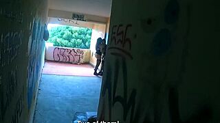 Wow, these naughty teen girls, blonde and brunette, are banging hard at an abandoned party hotel!