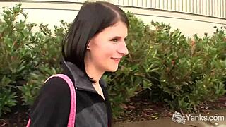 Yanks babe tundra public restroom masturbation, her skinny body trembling in outdoor orgasm under that skirt.