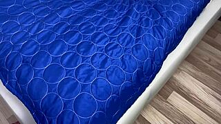 hot stepster messing around with my cock during games