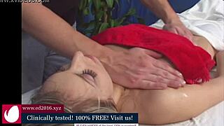 gymnast goes in for a massage and gets fucked hard pt1