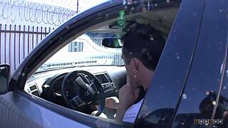 after a hardcore fuck, her fake tits get covered in cum, just like a silicone doll deserves