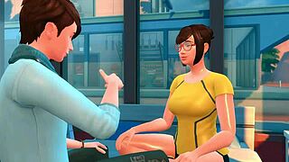 hey, did you see this hot couple going at it in sims 4 episode 1?