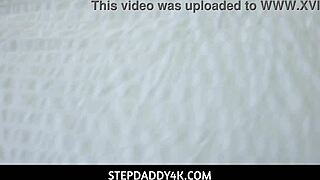 Stepdaddy4k gives intense sex education to virgin teen stepdaughter with handjob and pussy play
