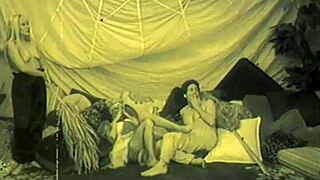 Two strangers meet under moonlight for steamy lesbian play. Their shaved bodies and huge fake tits collide in passion.