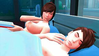 hey, did you see this hot couple going at it in sims 4 episode 1?