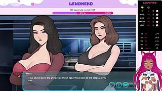 Vtuber LewdNeko moans in sleeve shock game