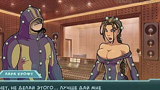 Anime gameplay features undressing, blowjob, and cum on face in star channel 34 part 17