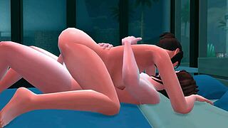 hey, did you see this hot couple going at it in sims 4 episode 1?