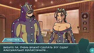 Anime gameplay features undressing, blowjob, and cum on face in star channel 34 part 17