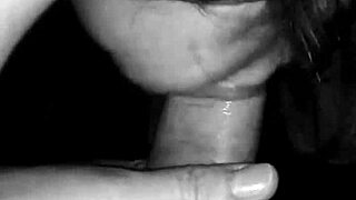 Juicy milf jerks off lover's cock, he cums on her big tits