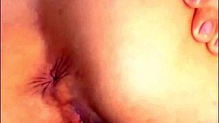 Horny Crazy Slut Winks and Fingers Her Huge Big Asshole