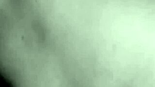 Juicy milf jerks off lover's cock, he cums on her big tits