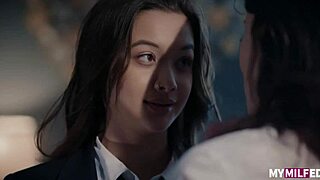 alex de la flor and reagan foxx dive into wild kissing