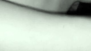 Juicy milf jerks off lover's cock, he cums on her big tits