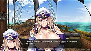 elise h takes bukkake in pirate-booty scene