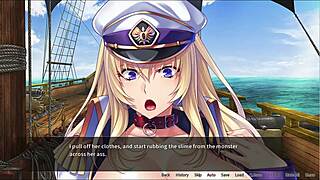 elise h takes bukkake in pirate-booty scene