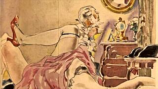 vintage erotic illustration brings back steamy memories 😍