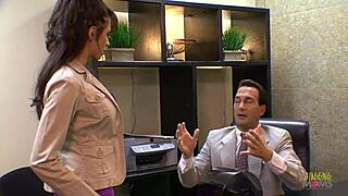 Inviting Dancers Into The Office Leads To Group Sex With Creampies For Milfs.