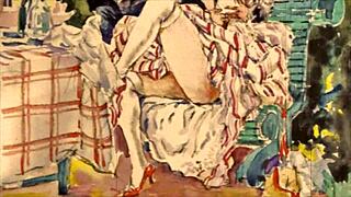 vintage erotic illustration brings back steamy memories 😍