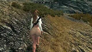 Big boobs bent over outdoors, want to see?