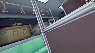airi akizuki pov banging on public bus