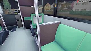 airi akizuki pov banging on public bus