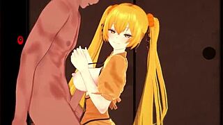 Halloween-themed 3D animated porn with Vocaloid Sexy Hatsune Miku