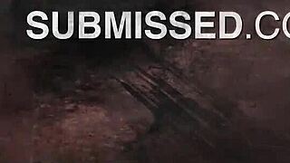 Bound In Domination, She Tastes Cum While Getting Face Fucked In Doggystyle And Handjob.